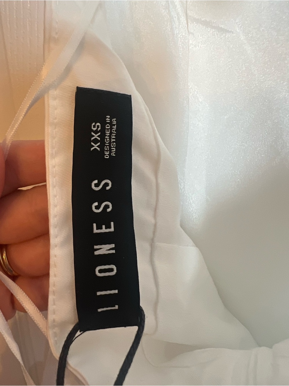 New LIONESS Sofia Mini Dress in Porcelain - Picture 6 of 7
